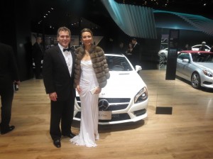 LIASE Board Member and HCP’s Asia MD Vanessa Moriel and LIASE Group MD Americas and Board Member John Bukowicz pose in front of the Mercedes-Benz SL-Class on the evening of the Black Tie Gala. Mercedes unveiled its new GLE model in Detroit. It is expected to compete with BMW’s X6 mid-sized SUV once production is ramped-up.