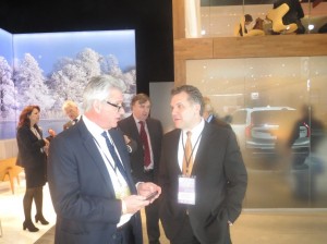 LIASE Group MD Americas and Board Member John Bukowicz (right) talks with Senior Executives from Volvo.