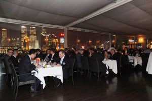 There were a total of 65 guests for the dinner, which took place at the House Roosevelt of the Bund.