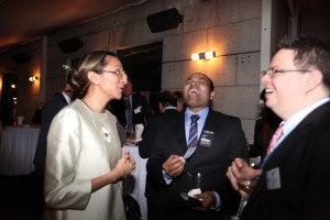 Left to right: LIASE Group, Managing Director Asia, Vanessa Moriel; Dr. Schneider Unternehmensgruppe, Global General Manager Sales & Marketing, Parag Shah; and, Navinfo Co., Ltd., General Manager & Director to Product Innovation, Pedro Flebes Cortez. 