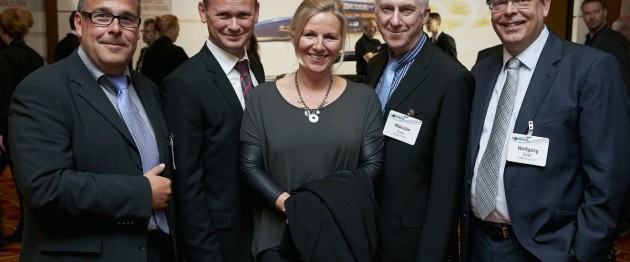 Wolfgang Doell, President and Asia MD, LIASE Group (rightmost) standing with Michael Earp, Chief Executive, Magma People (second from the right) and a group of delegates.
