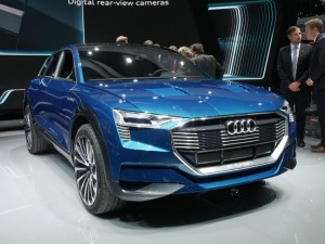 Audi’s all electric e-tron Quattro boast the same battery system as the Porsche E Mission Concept. The crossover SUV uses 3 electric motors, one for the front wheels and two for the back. This should give it the kind of performance drivers expect from the German luxury automaker.