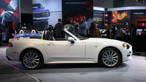 Fiat unveiled the new 124 Spider at the LA Auto Show. The flashy roadster is a bid to increase Fiat’s profile in North America. Fiat actually collaborated with Mazda to design the car, meaning that the overall look of the car is very similar to the Mazda MX-5 Miata.  