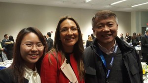 Vanessa Moriel, Managing Director Asia, Liase Group poses with Jack Cheng, CEO, Nextev and Cynthia Lin, Assistant of Foreign Affairs, CCPIT Automotive Committee.