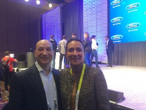 LIASE Group Managing Director Asia, Vanessa Moriel, posing together with Joe Vitale, Principle, Deloitte Consulting.
