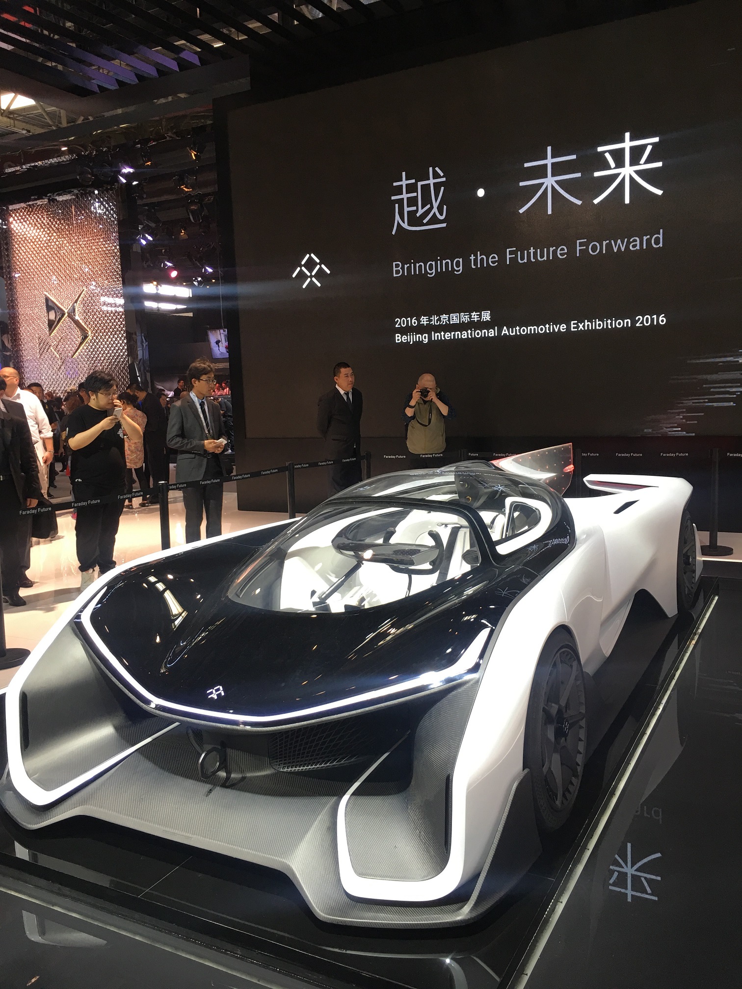 Faraday Future brought the FFZERO1 to Beijing, after first unveiling it in Las Vegas. Faraday Futures confirmed at the show that their first production model would be an SUV.