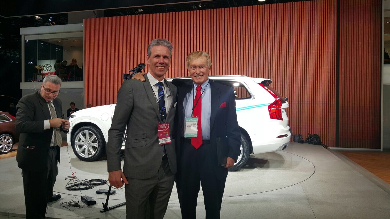 Vic Doolan and a Volvo Global Executive.